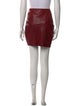 Veronica Beard Leather Mini Skirt