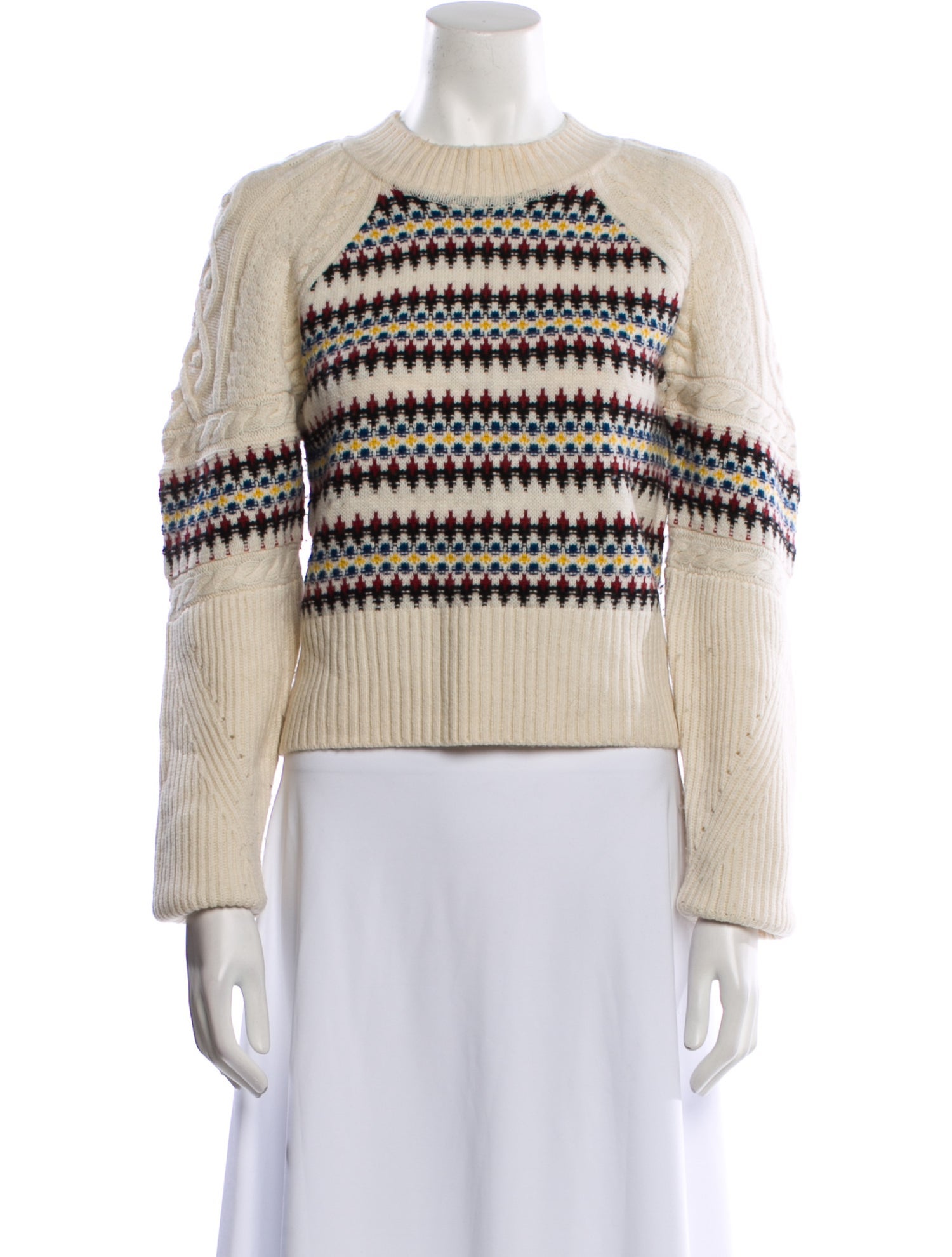 Veronica Beard Merino Wool Striped Sweater