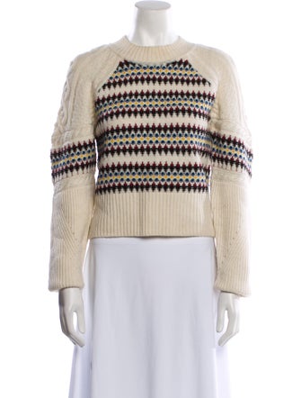 Veronica Beard Merino Wool Striped Sweater