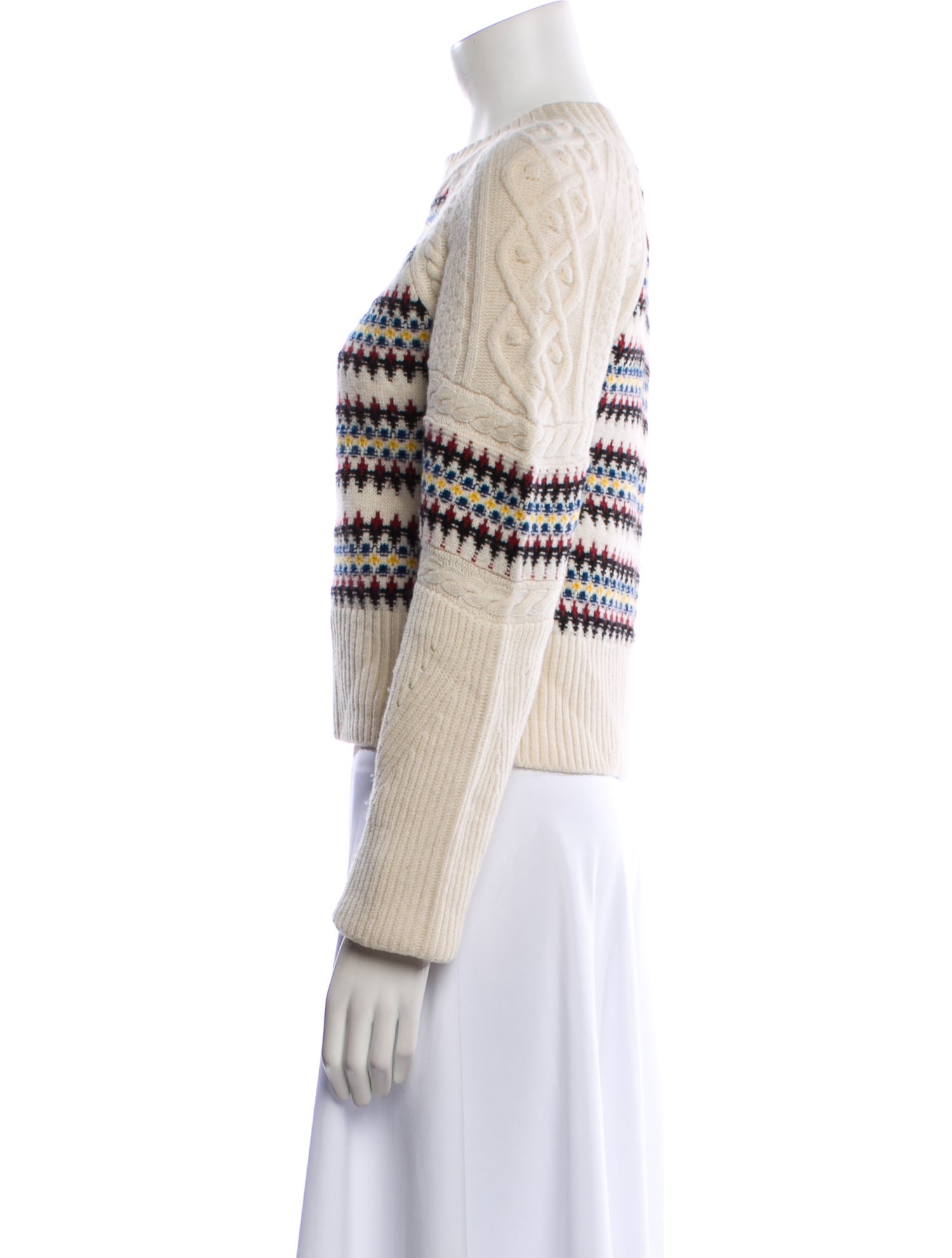 Veronica Beard Merino Wool Striped Sweater