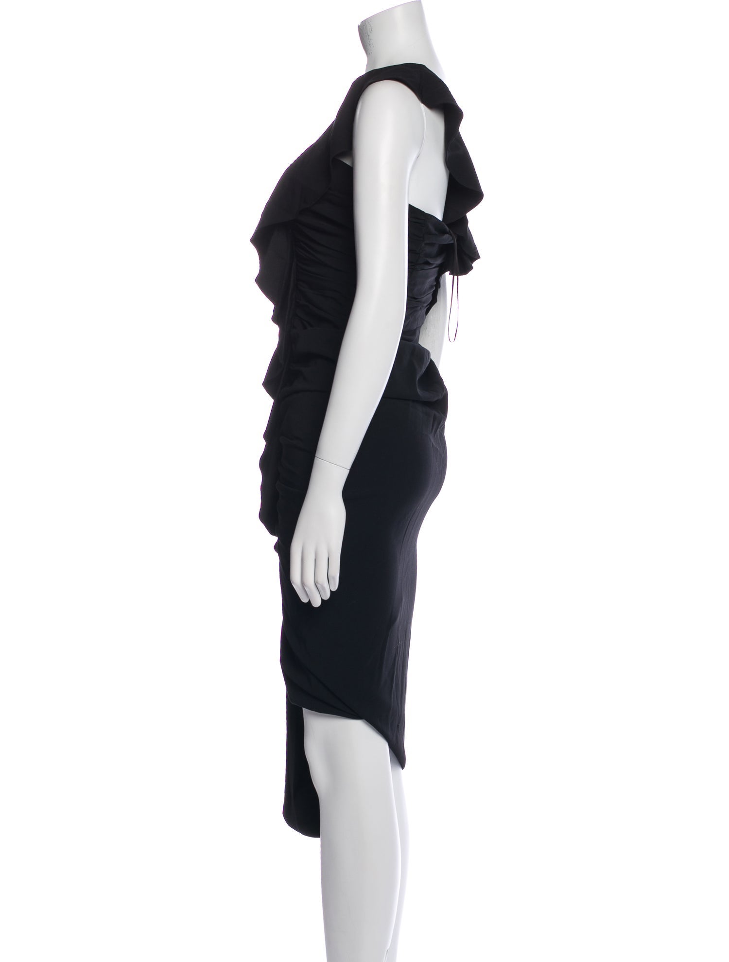 Veronica Beard One-Shoulder Midi Length Dress