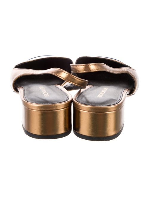 Veronica Beard Leather Colorblock Pattern Slingback Flats