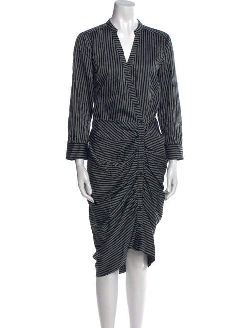 Veronica Beard Striped Midi Length Dress
