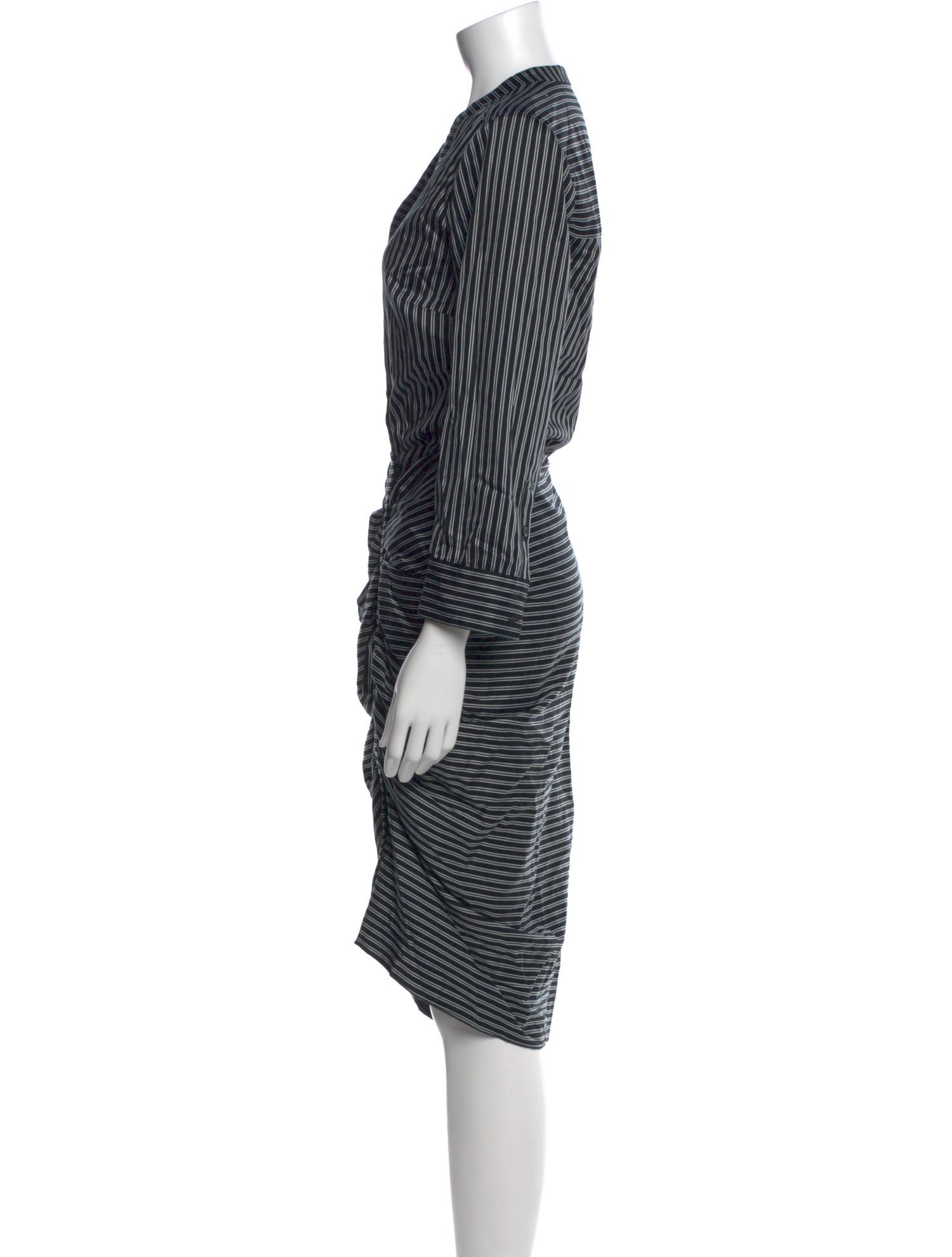 Veronica Beard Striped Midi Length Dress