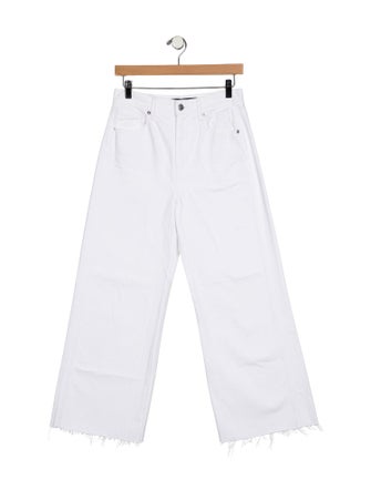 Veronica Beard High-Rise Wide Leg Jeans