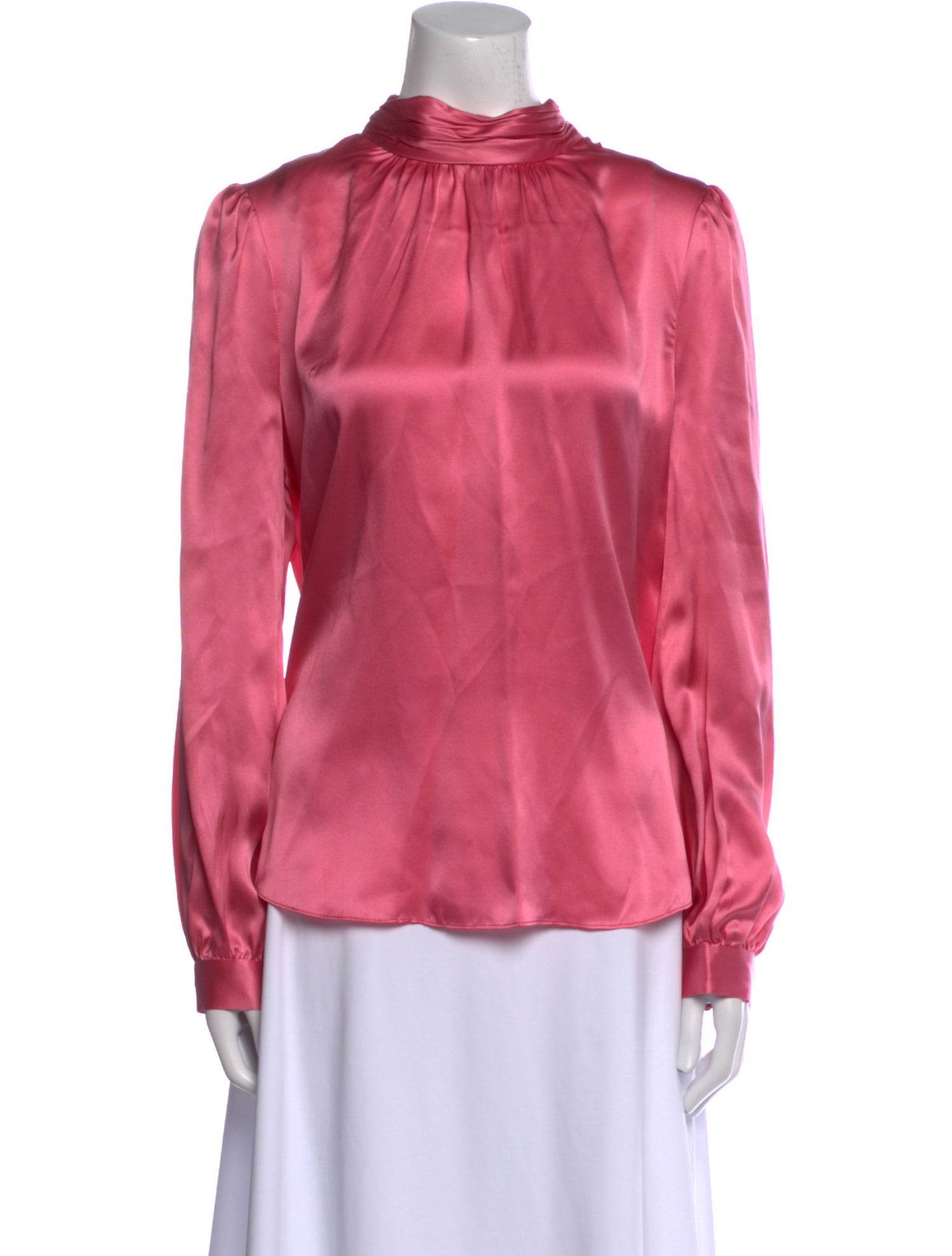 Veronica Beard Silk Mock Neck Blouse
