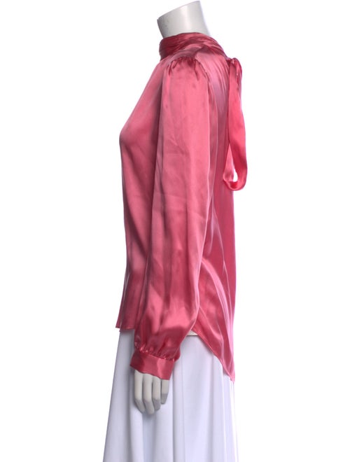 Veronica Beard Silk Mock Neck Blouse