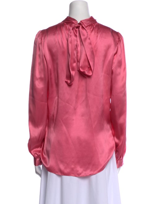 Veronica Beard Silk Mock Neck Blouse