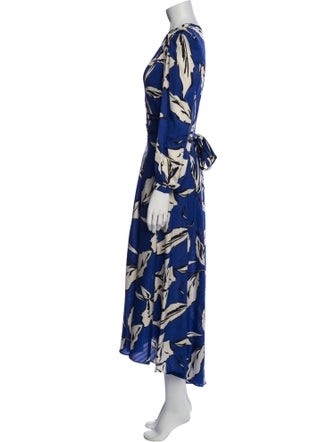 Veronica Beard Floral Print Midi Length Dress