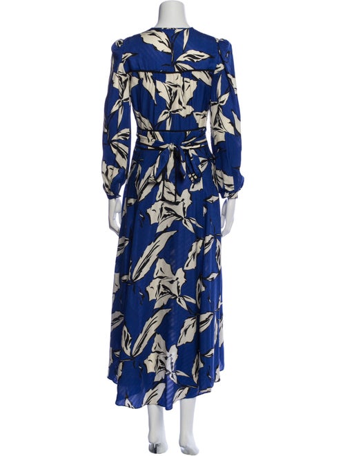 Veronica Beard Floral Print Midi Length Dress