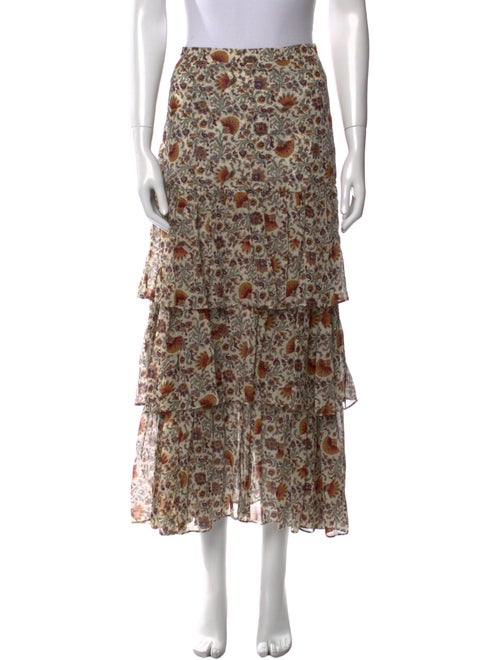 Veronica Beard Silk Midi Length Skirt