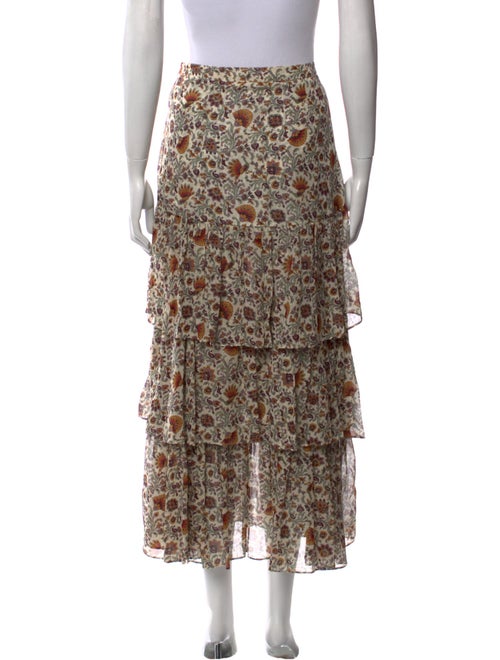 Veronica Beard Silk Midi Length Skirt