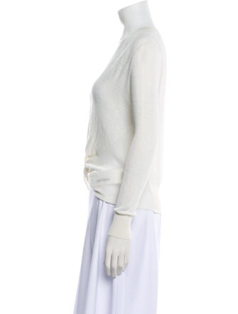 Veronica Beard Linen V-Neck Crop Top