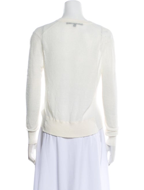 Veronica Beard Linen V-Neck Crop Top