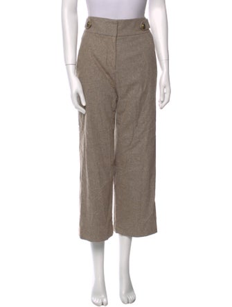 Veronica Beard Wool Wide Leg Pants