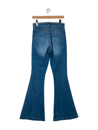 Veronica Beard High-Rise Wide Leg Jeans