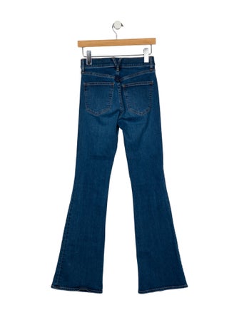 Veronica Beard Mid-Rise Wide Leg Jeans