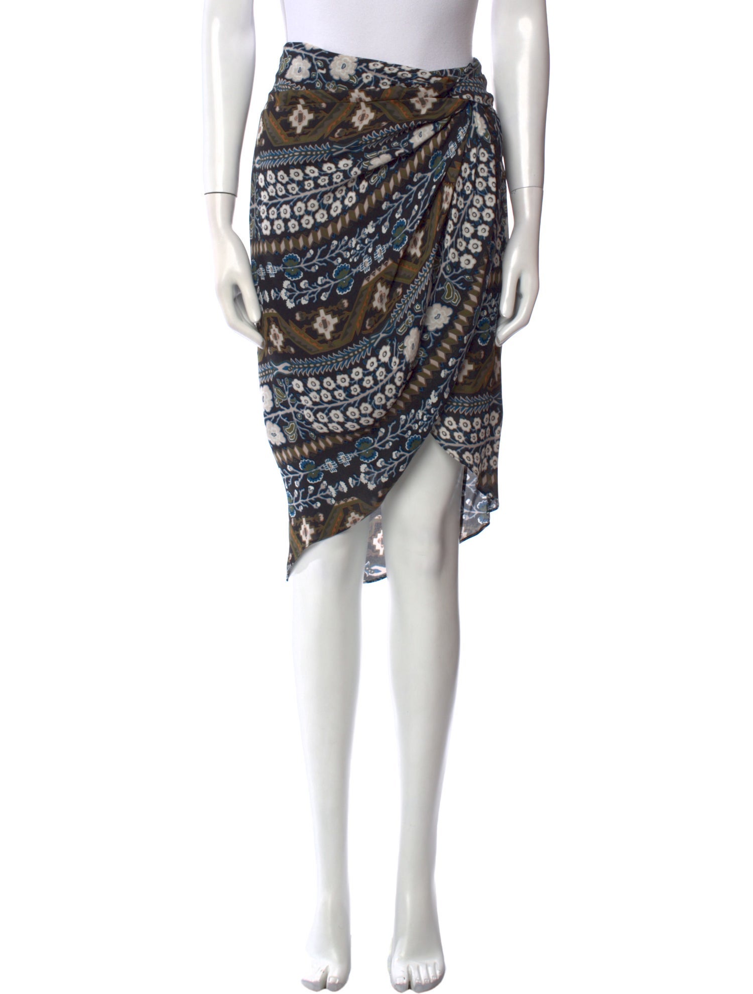 Veronica Beard Silk Knee-Length Skirt