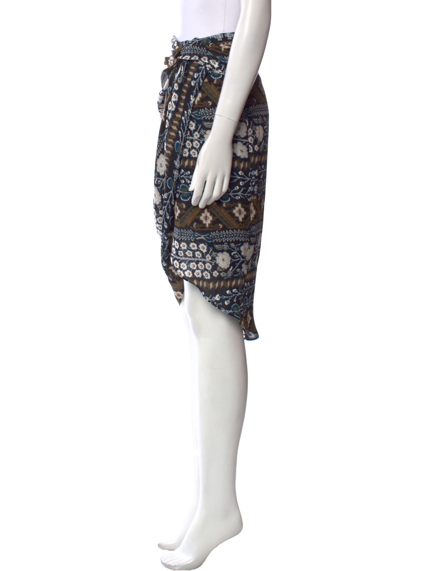 Veronica Beard Silk Knee-Length Skirt