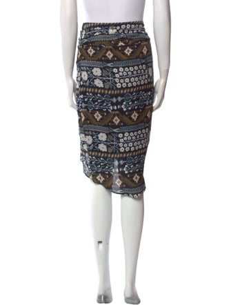 Veronica Beard Silk Knee-Length Skirt