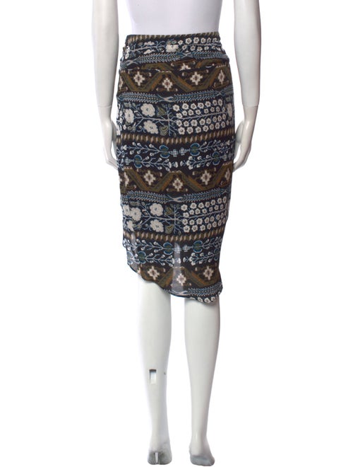 Veronica Beard Silk Knee-Length Skirt