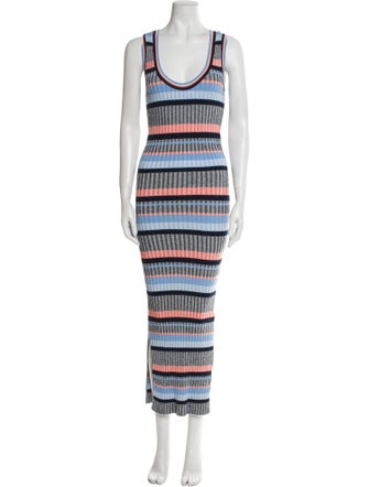 Veronica Beard Striped Long Dress