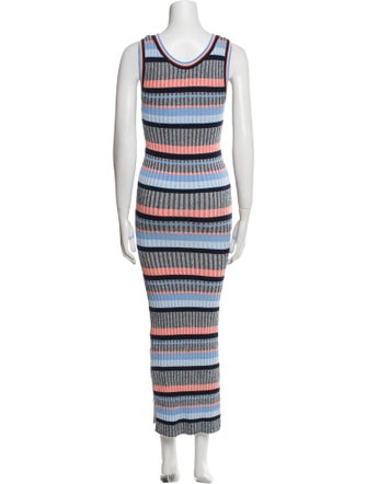 Veronica Beard Striped Long Dress