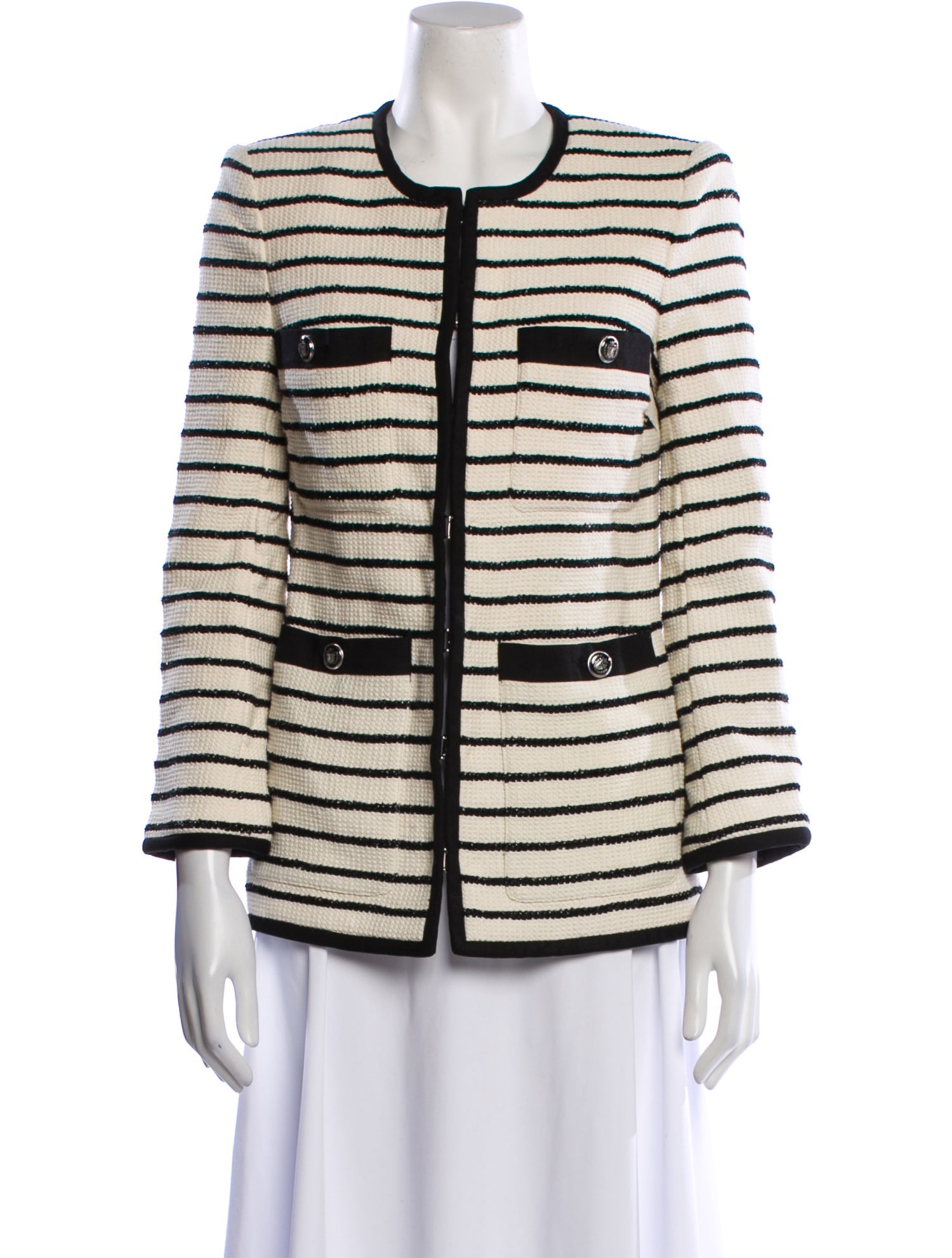 Veronica Beard Striped Evening Jacket