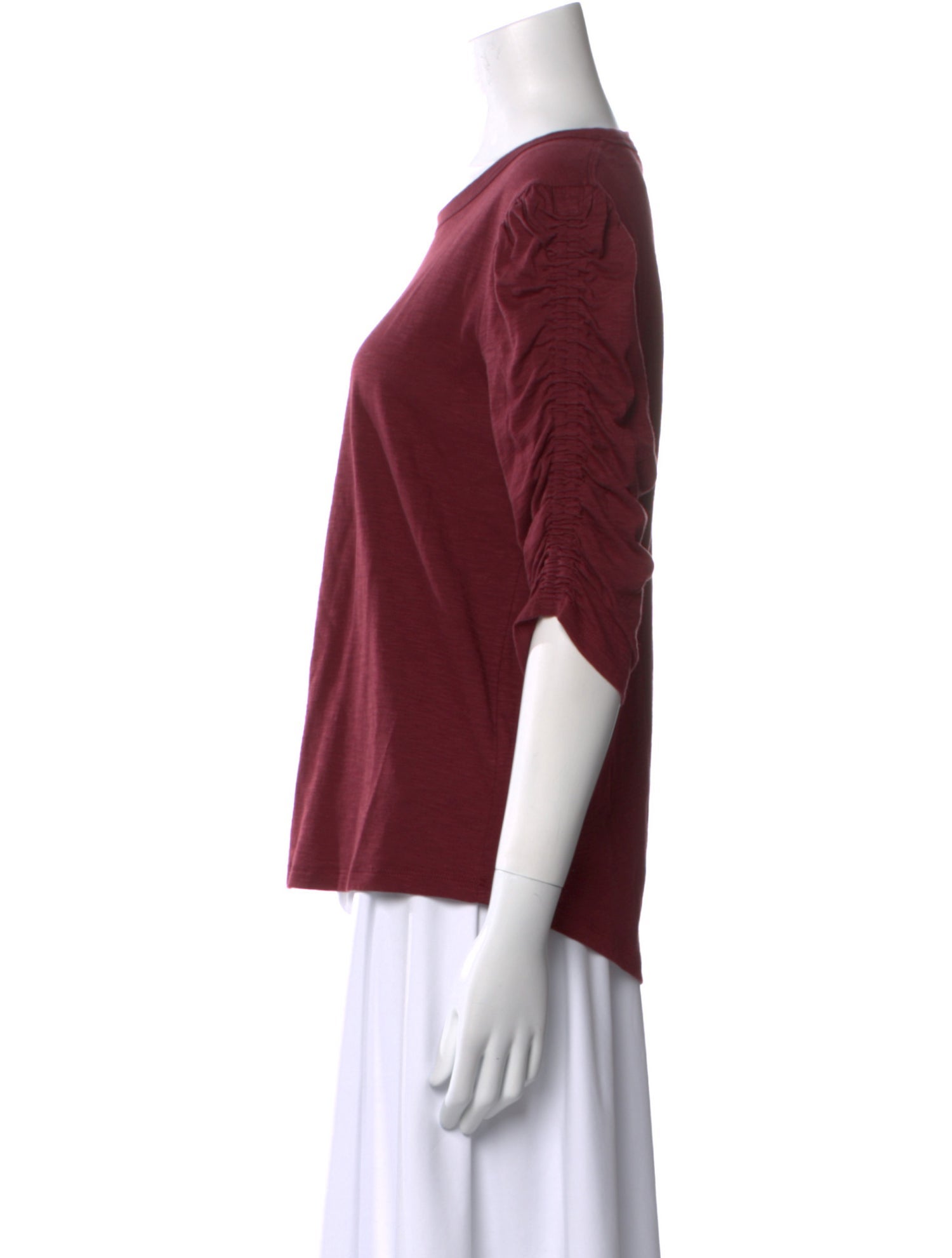 Veronica Beard Scoop Neck Three-Quarter Sleeve T-Shirt w/ Tags