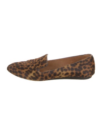 Veronica Beard Snakeskin Animal Print Loafers