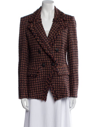 Veronica Beard Plaid Print Blazer