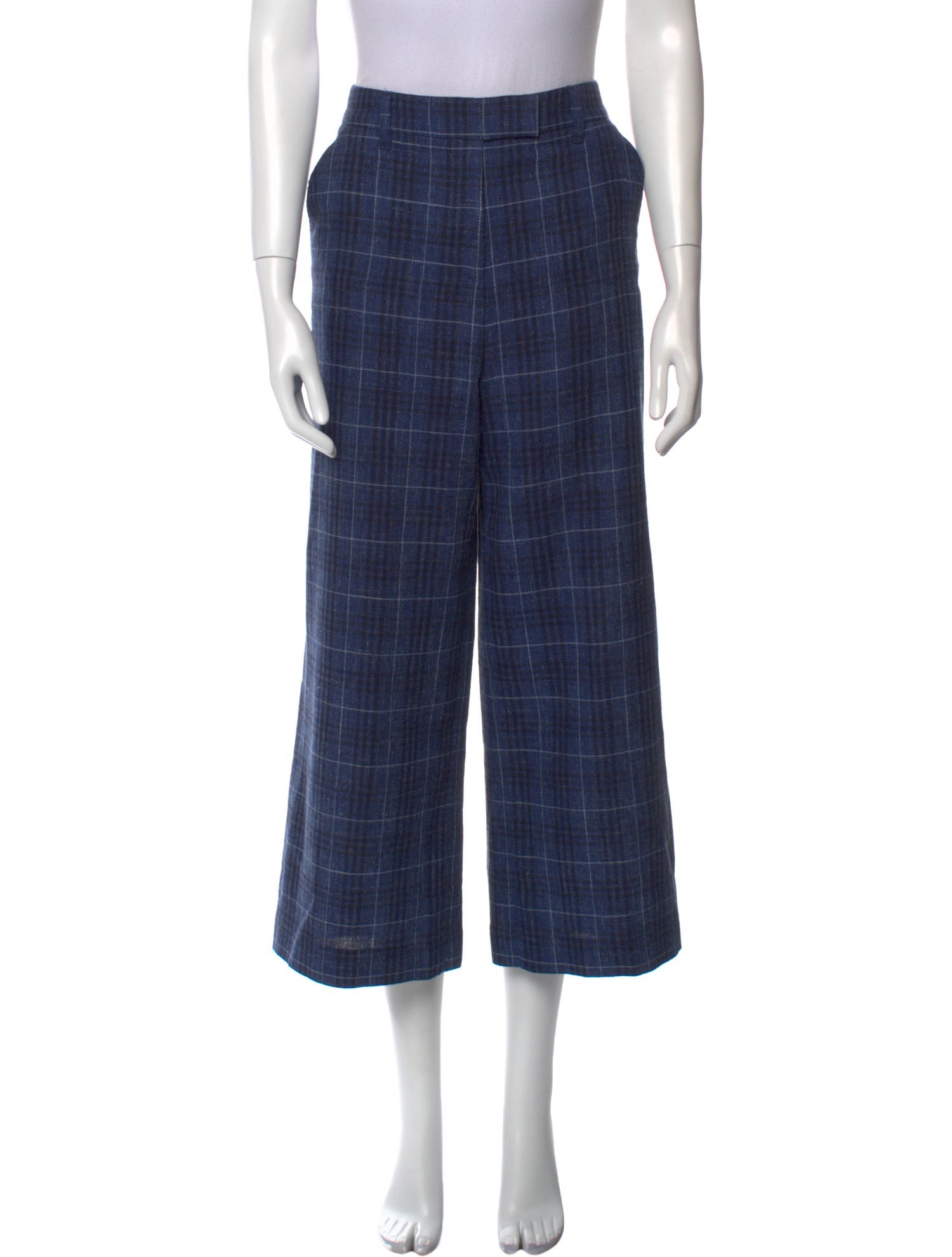 Veronica Beard Virgin Wool Wide Leg Pants