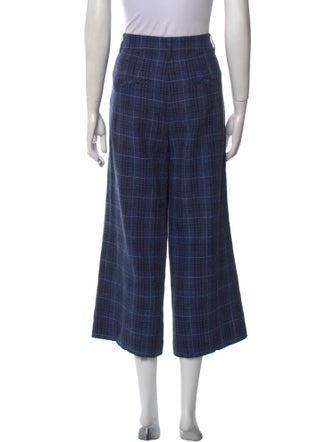 Veronica Beard Virgin Wool Wide Leg Pants