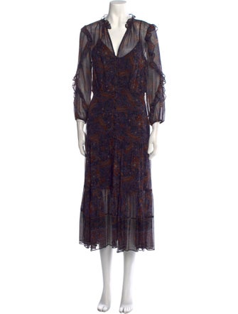 Veronica Beard Silk Long Dress