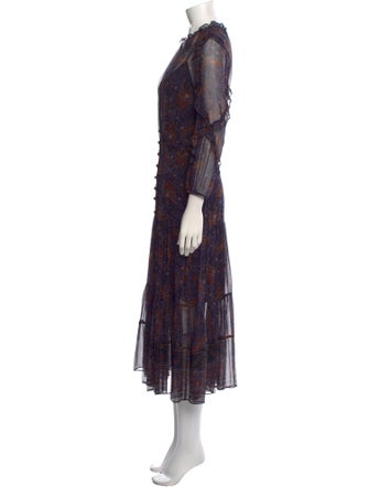 Veronica Beard Silk Long Dress