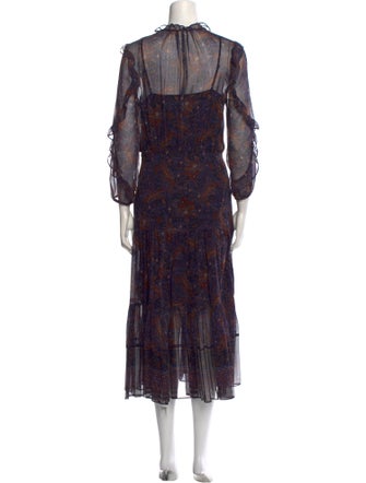 Veronica Beard Silk Long Dress