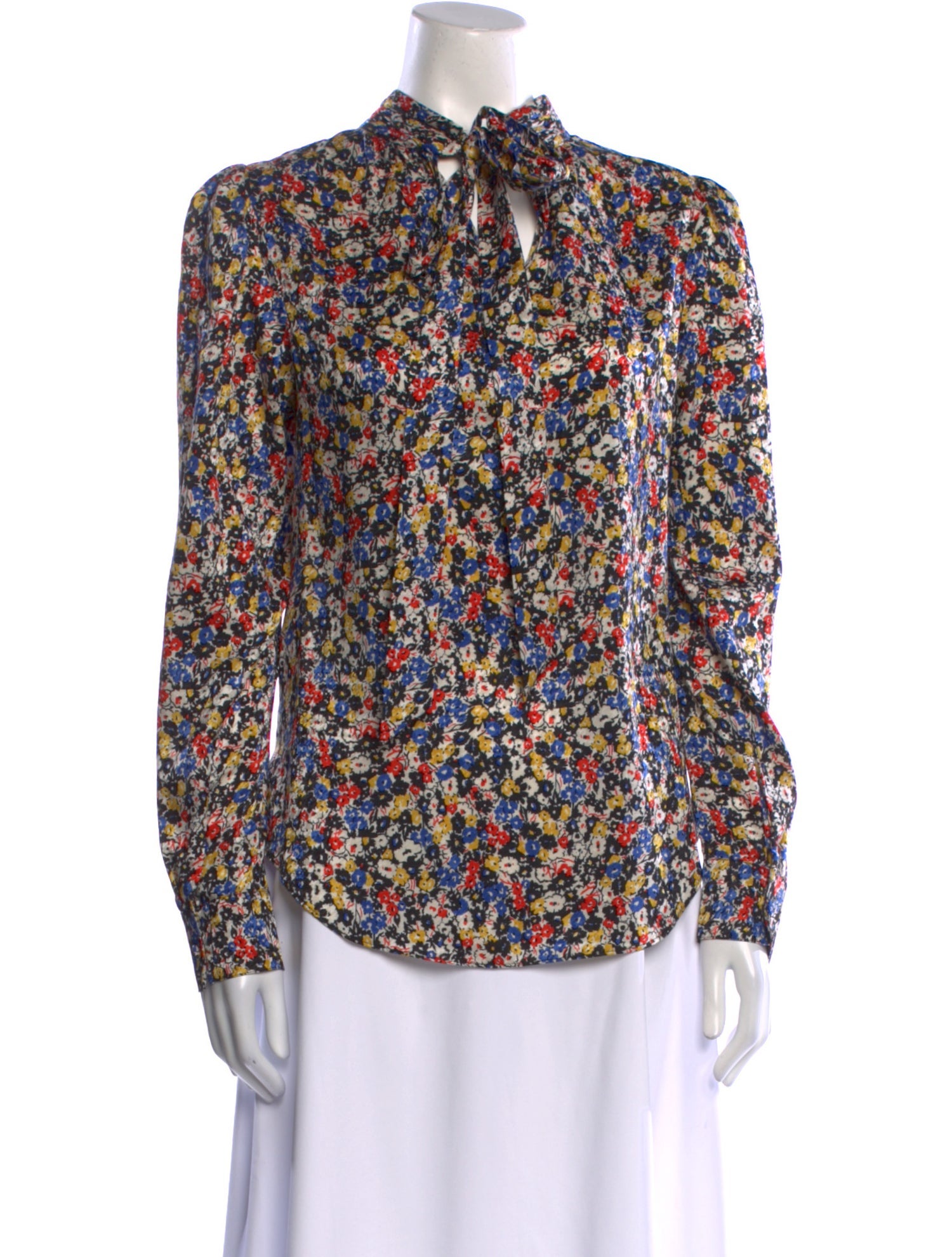 Veronica Beard Silk Floral Print Blouse