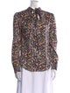 Veronica Beard Silk Floral Print Blouse