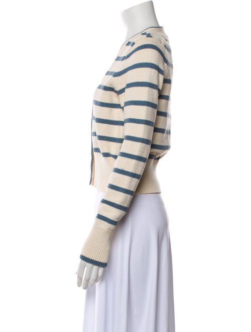 Veronica Beard Striped V-Neck Sweater