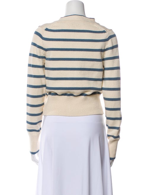Veronica Beard Striped V-Neck Sweater