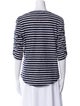 Veronica Beard Striped Scoop Neck T-Shirt