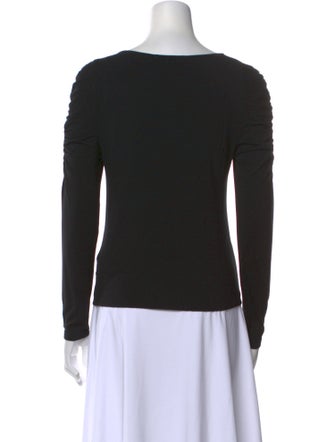 Veronica Beard V-Neck Long Sleeve Top