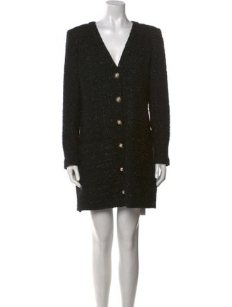 Veronica Beard V-Neck Mini Dress