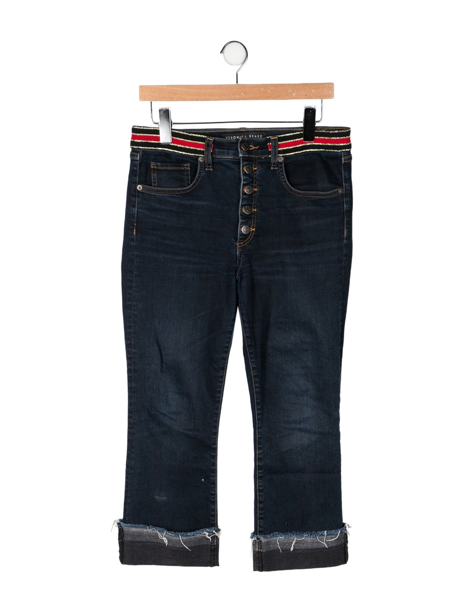 Veronica Beard High-Rise Wide Leg Jeans