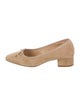 Veronica Beard Suede Bow Accents Pumps