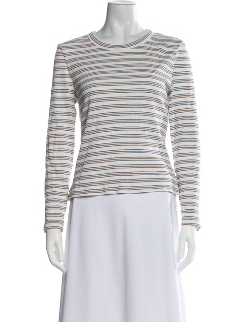 Veronica Beard Striped Crew Neck Top