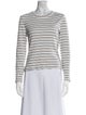 Veronica Beard Striped Crew Neck Top