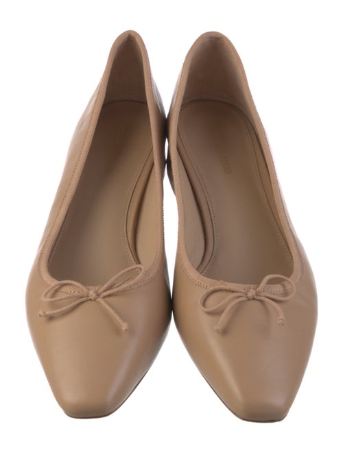 Veronica Beard Leather Bow Accents Pumps