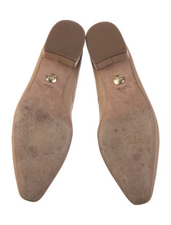 Veronica Beard Leather Bow Accents Pumps