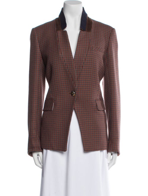Veronica Beard Plaid Print Blazer